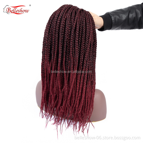 Hot sell box braids hair synthetic hair waves crochet box braids two tone expression for box braids